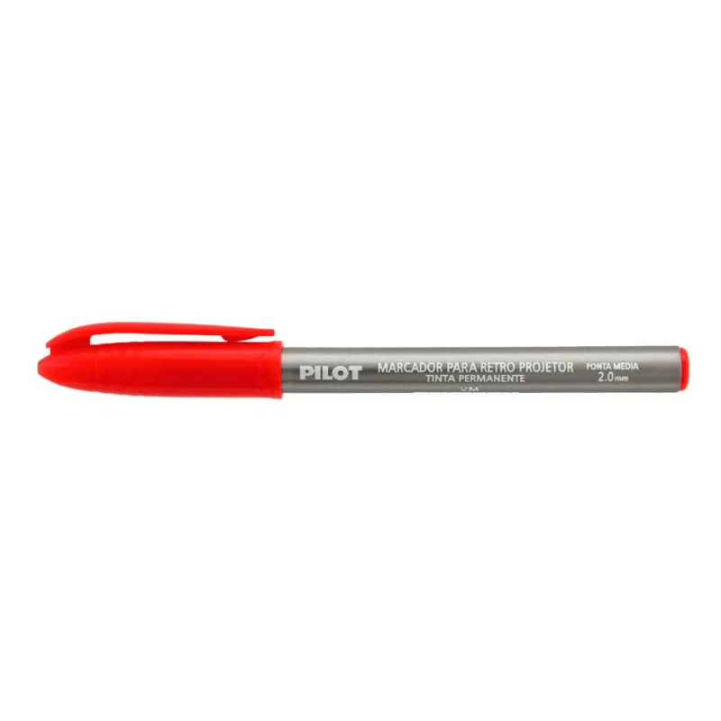 PINCEL MARCADOR RETROPROJETOR 2,0MM PILOT VERMELHO